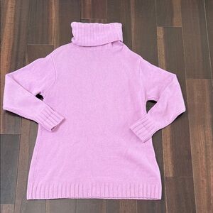 100% Cashmere Eileen Fisher Purple Turtleneck